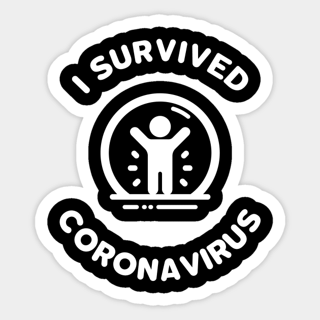 I Survived Coronavirus Sticker by Lasso Print